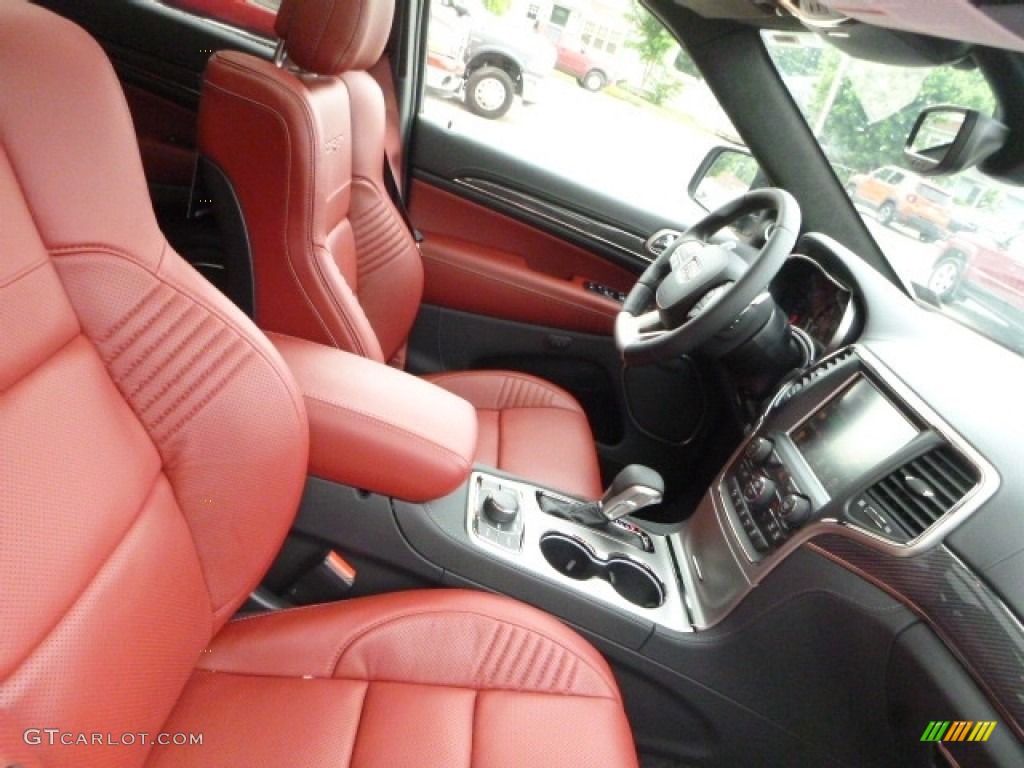 Black/Dark Ruby Red Interior 2017 Jeep Grand Cherokee SRT 4x4 Photo #120688292
