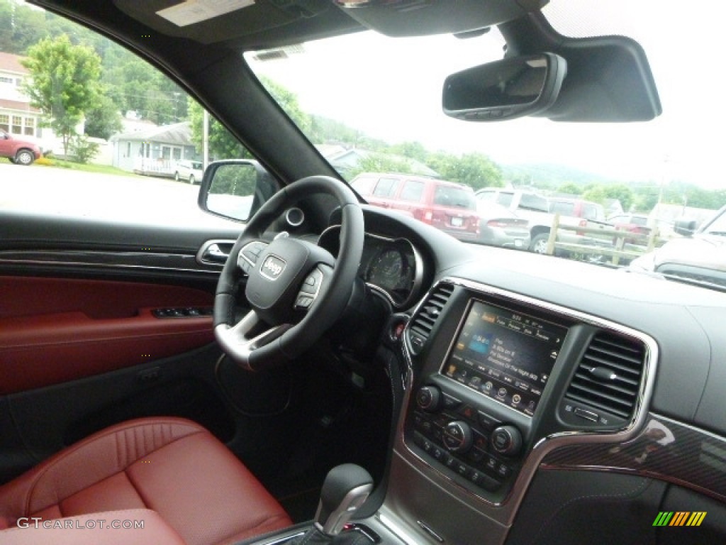 2017 Grand Cherokee SRT 4x4 - Diamond Black Crystal Pearl / Black/Dark Ruby Red photo #11