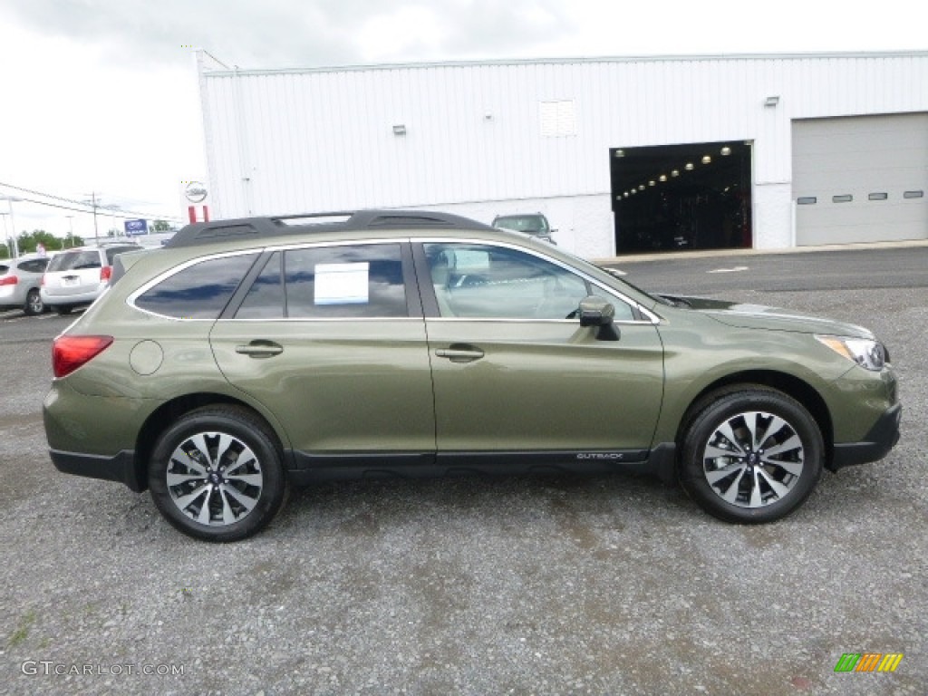 2017 Outback 2.5i Limited - Wilderness Green Metallic / Warm Ivory photo #5