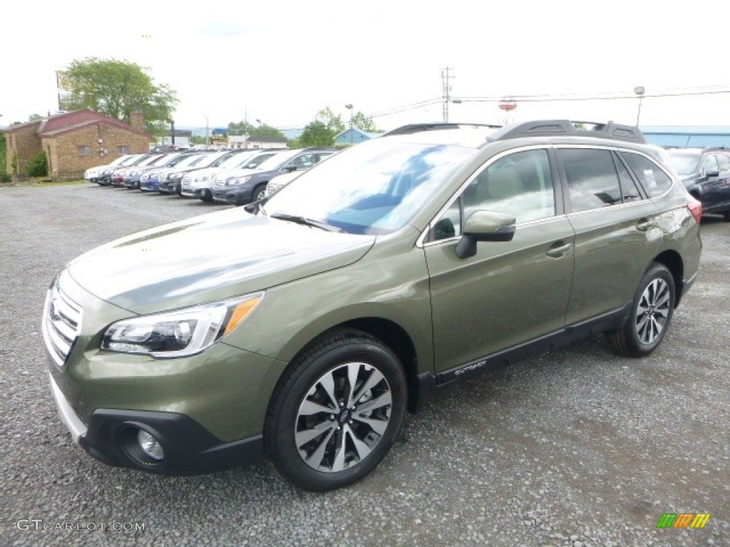 2017 Outback 2.5i Limited - Wilderness Green Metallic / Warm Ivory photo #10
