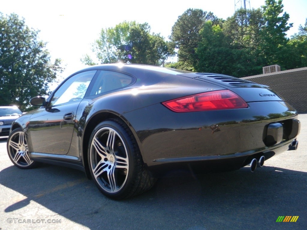 2008 911 Carrera 4 Coupe - Macadamia Metallic / Sand Beige photo #8