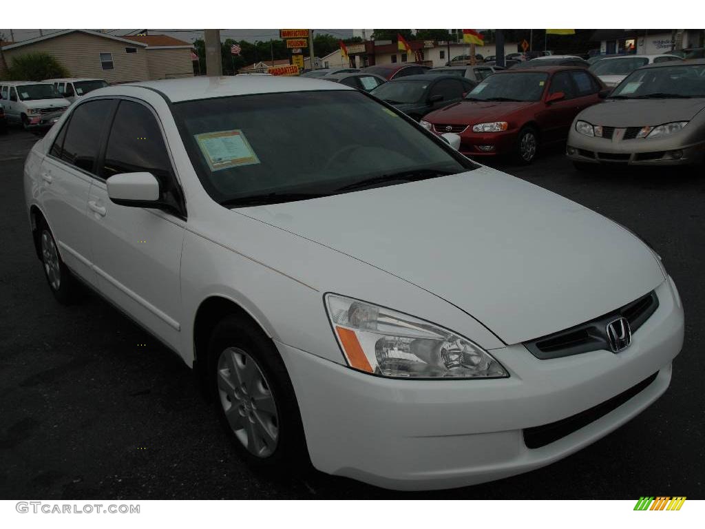 2003 Accord LX Sedan - Taffeta White / Ivory photo #8