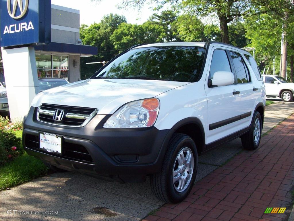 2003 CR-V EX 4WD - Taffeta White / Black photo #2