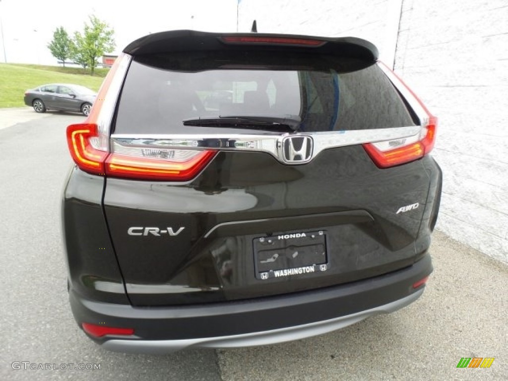 2017 CR-V EX-L AWD - Dark Olive Metallic / Black photo #7