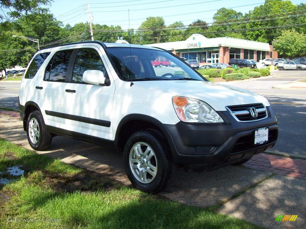 2003 CR-V EX 4WD - Taffeta White / Black photo #4