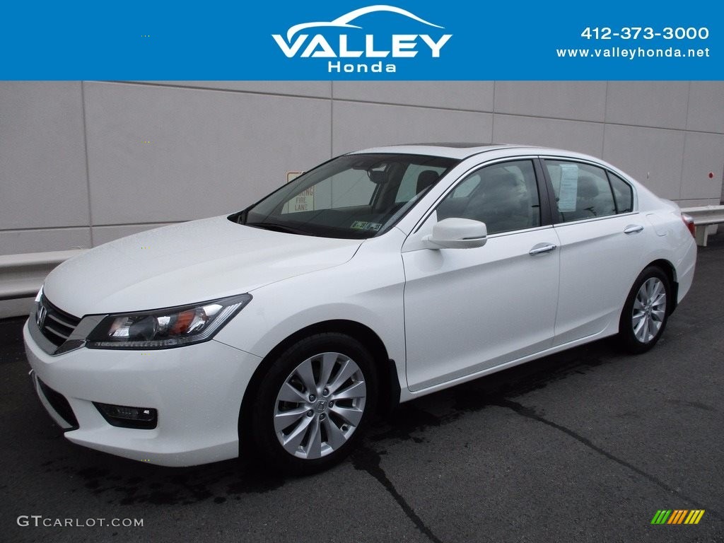 2014 Accord EX-L Sedan - White Orchid Pearl / Ivory photo #1