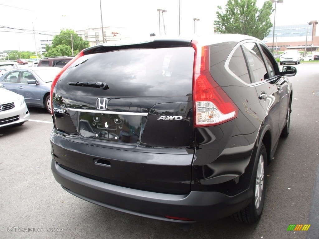 2014 CR-V EX AWD - Crystal Black Pearl / Black photo #6