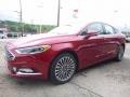 2017 Ruby Red Ford Fusion SE AWD  photo #6