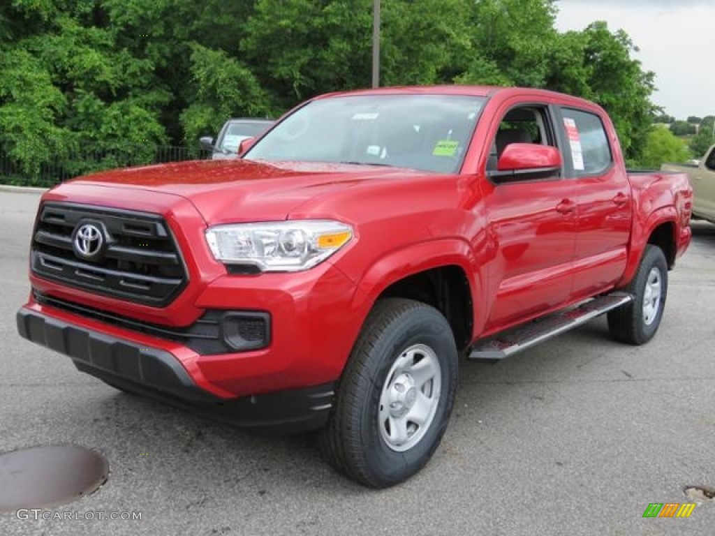 Barcelona Red Metallic 2017 Toyota Tacoma SR Double Cab Exterior Photo #120694340