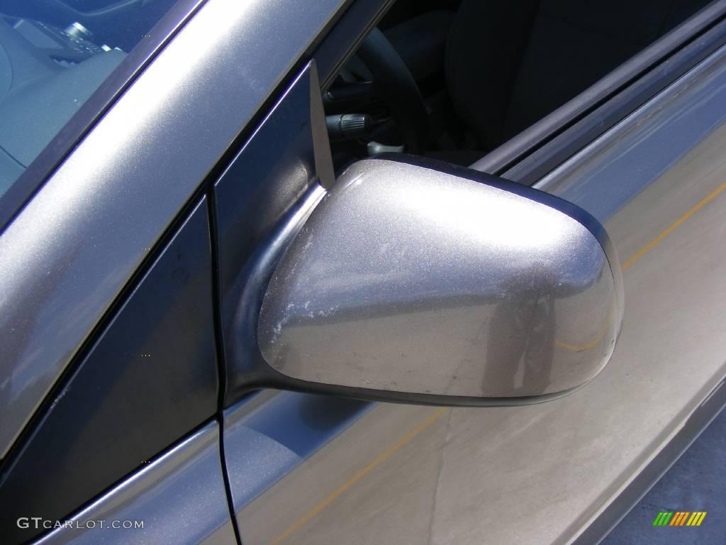 2006 Civic LX Coupe - Galaxy Gray Metallic / Gray photo #13