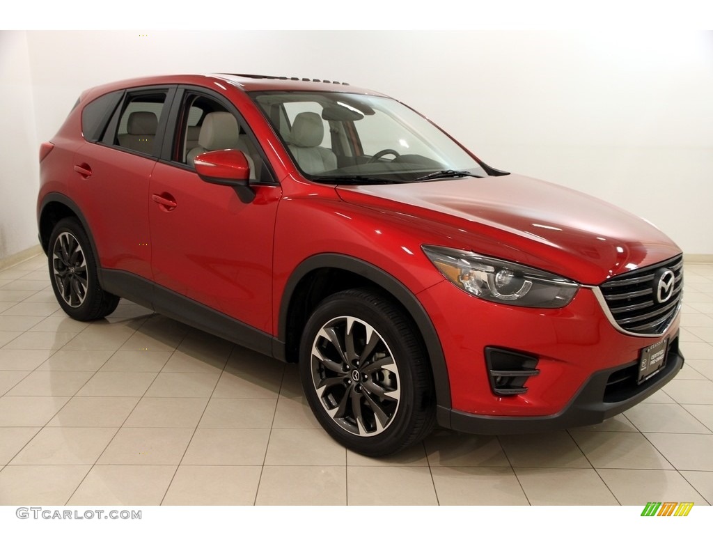 2016 CX-5 Grand Touring AWD - Soul Red Metallic / Parchment photo #1