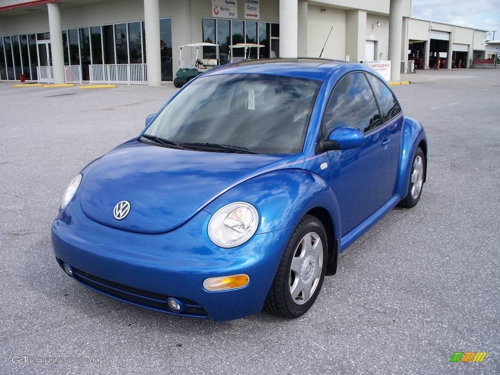 2001 New Beetle GLS TDI Coupe - Techno Blue Pearl / Black photo #1