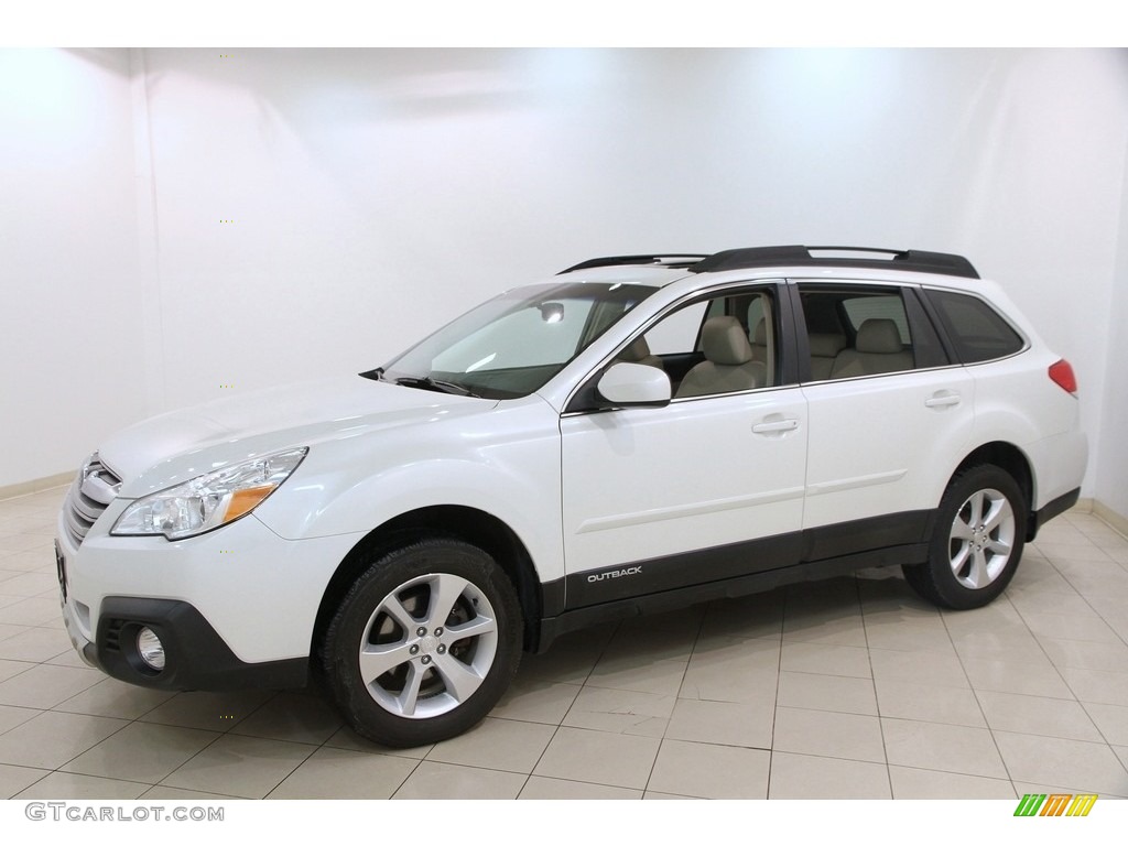 Satin White Pearl 2014 Subaru Outback 2.5i Limited Exterior Photo #120698519