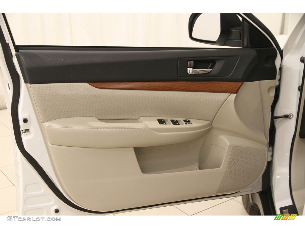 2014 Subaru Outback 2.5i Limited Ivory Door Panel Photo #120698546