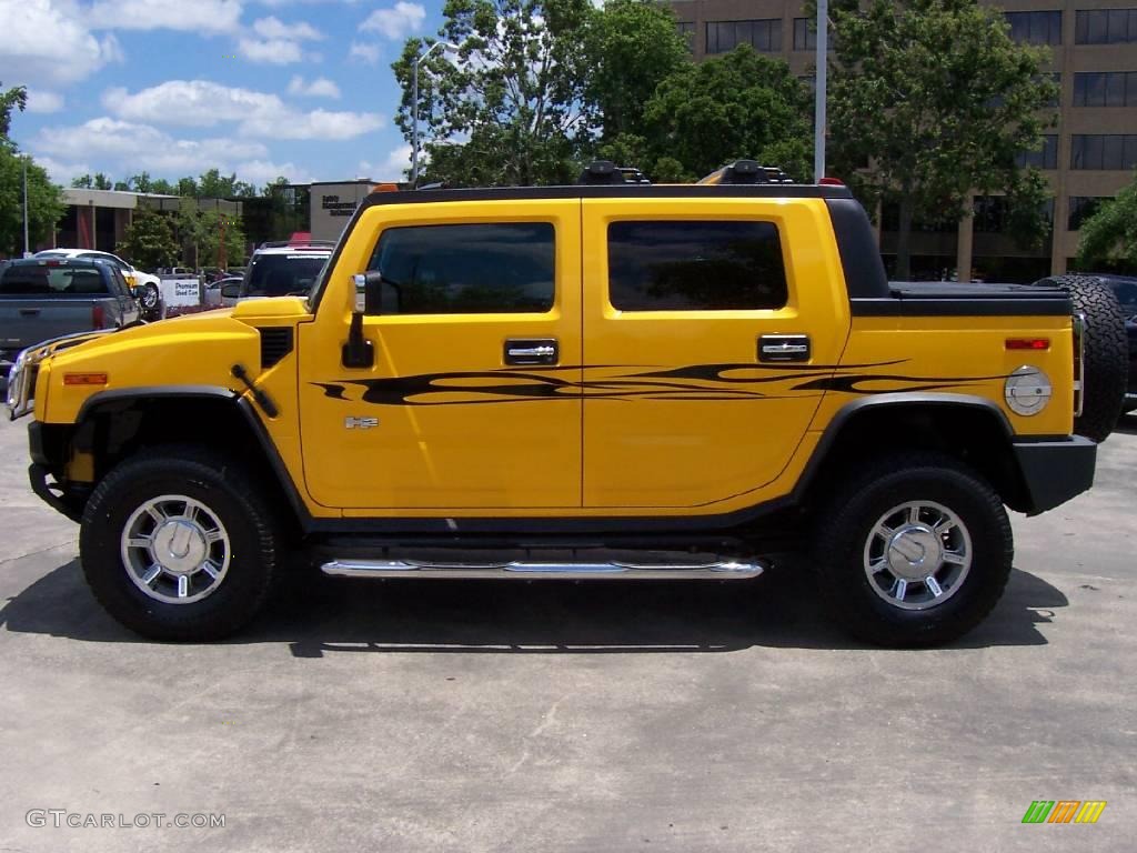 2005 H2 SUT - Yellow / Ebony Black photo #2