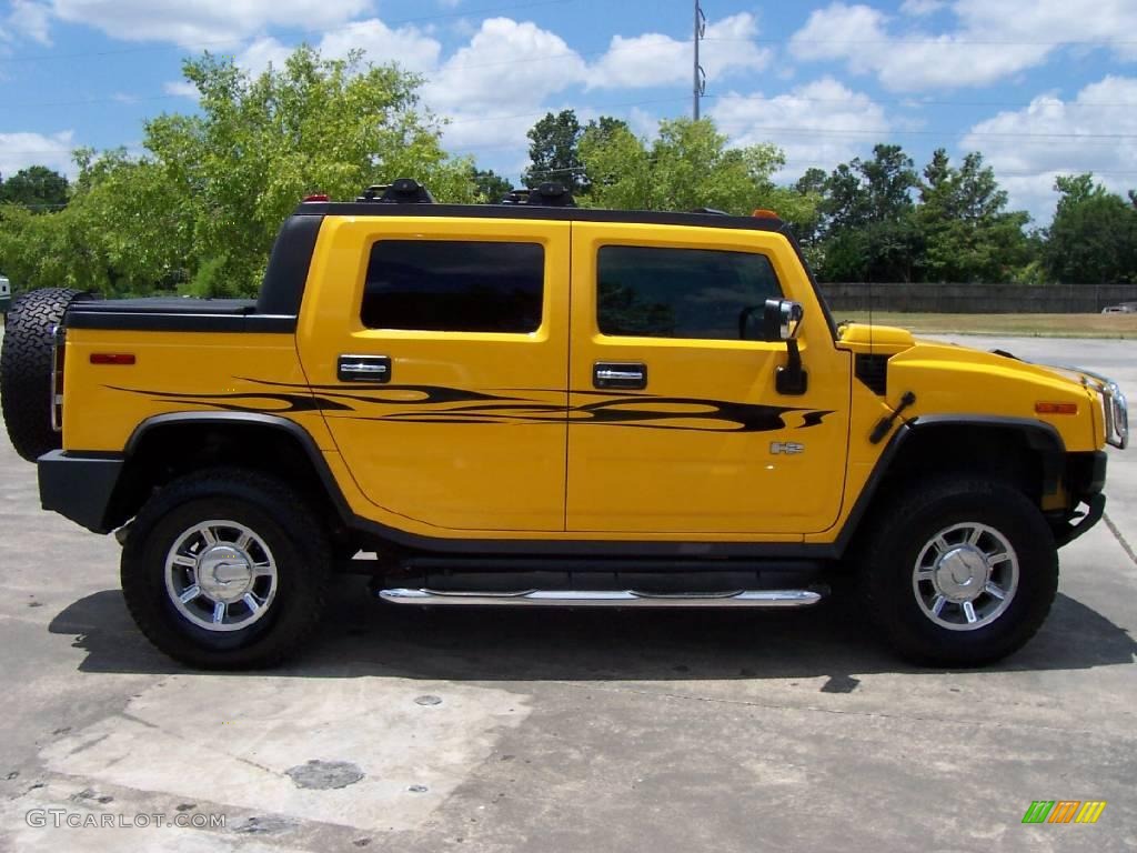 2005 H2 SUT - Yellow / Ebony Black photo #5