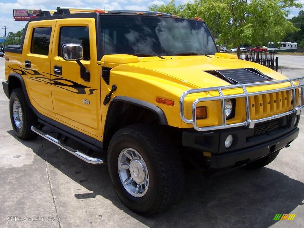 2005 H2 SUT - Yellow / Ebony Black photo #6