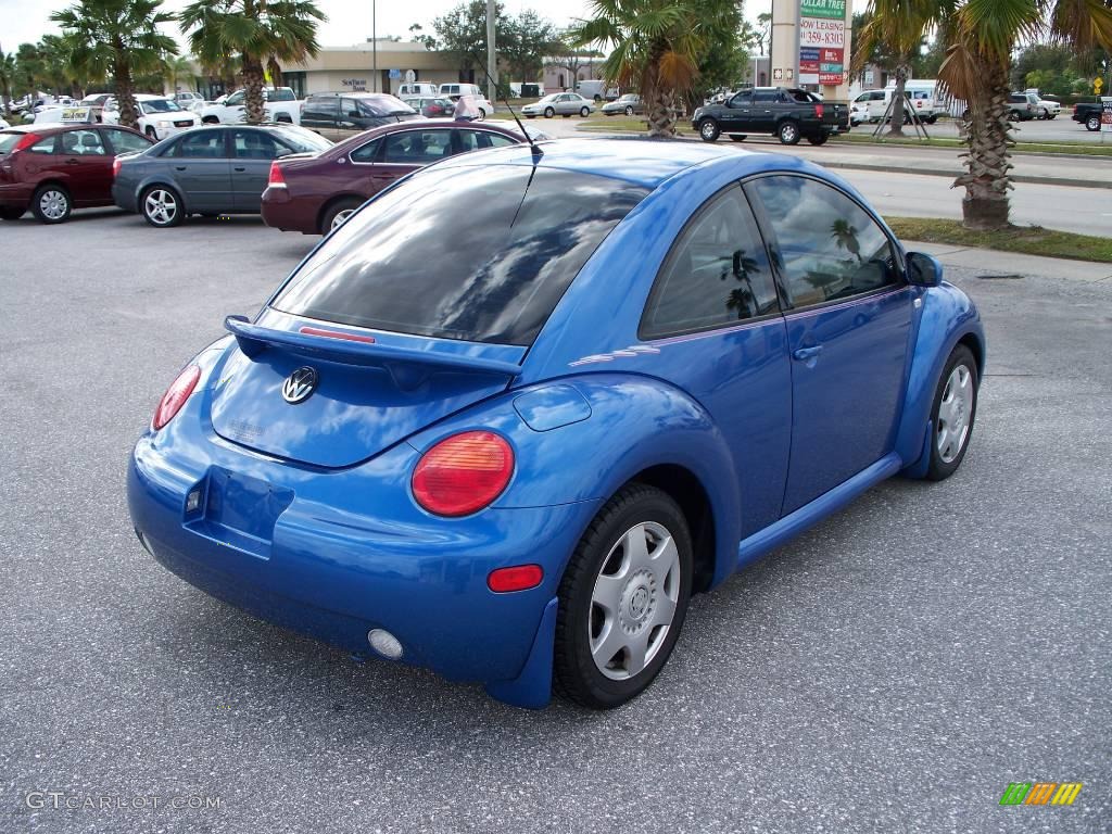 2001 New Beetle GLS TDI Coupe - Techno Blue Pearl / Black photo #6