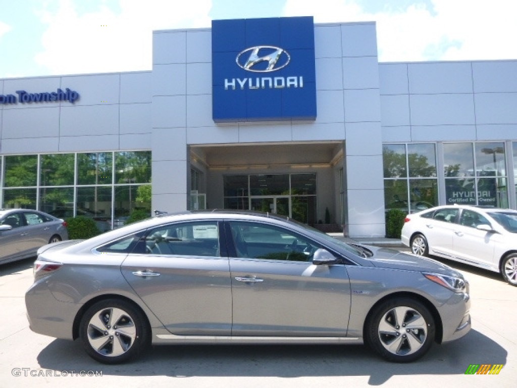 2017 Sonata Limited Hybrid - Pewter Gray Metallic / Beige photo #1