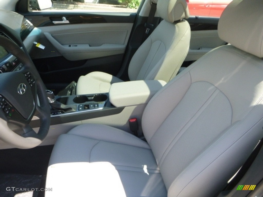 2017 Sonata Limited Hybrid - Pewter Gray Metallic / Beige photo #11