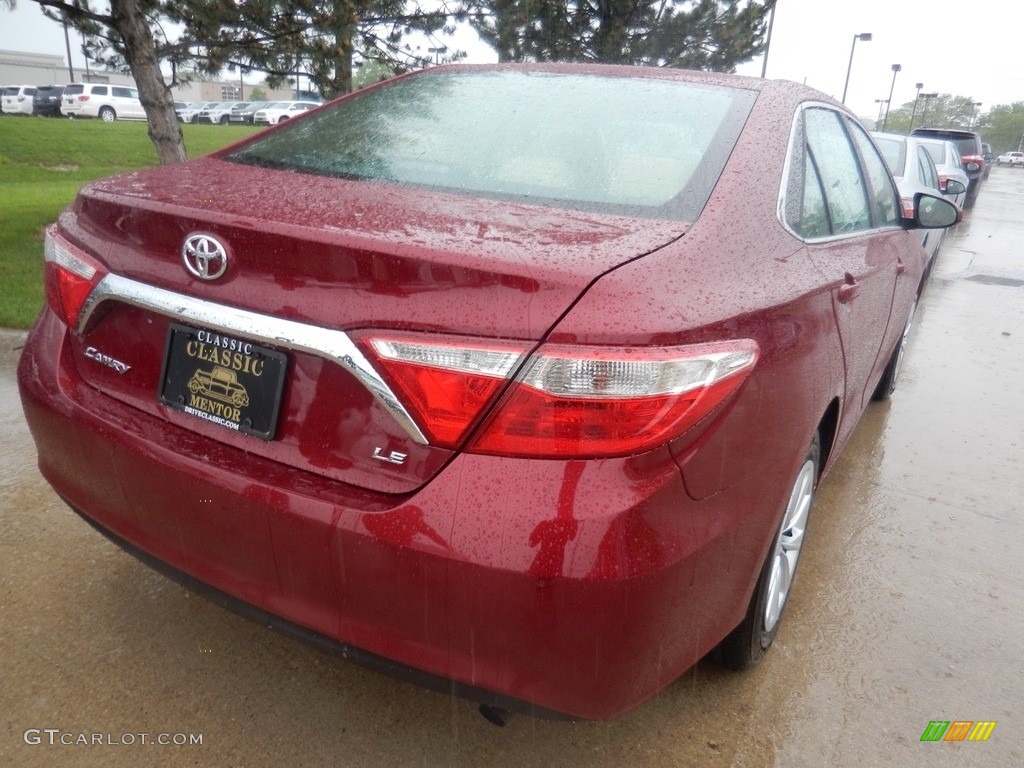 2017 Camry LE - Ruby Flare Pearl / Almond photo #2