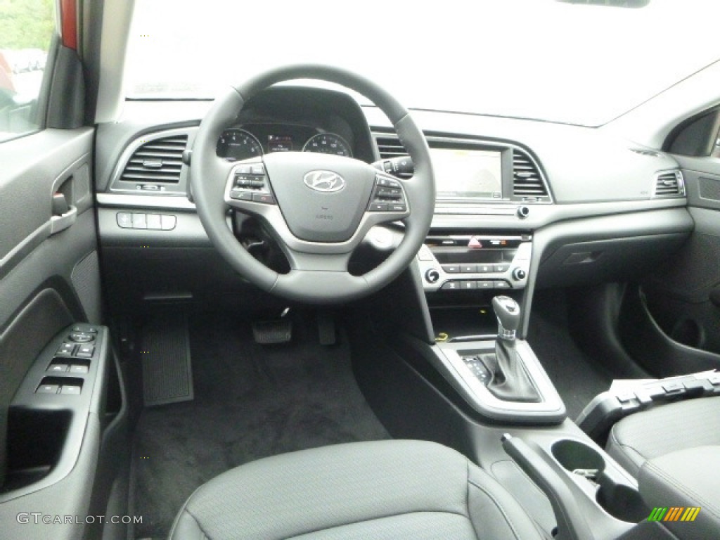 2017 Elantra Limited - Red / Gray photo #9