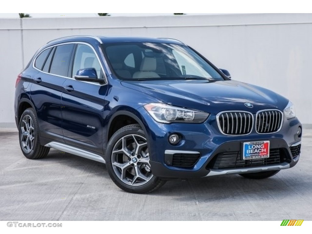 2017 X1 sDrive28i - Mediterranean Blue Metallic / Canberra Beige photo #12