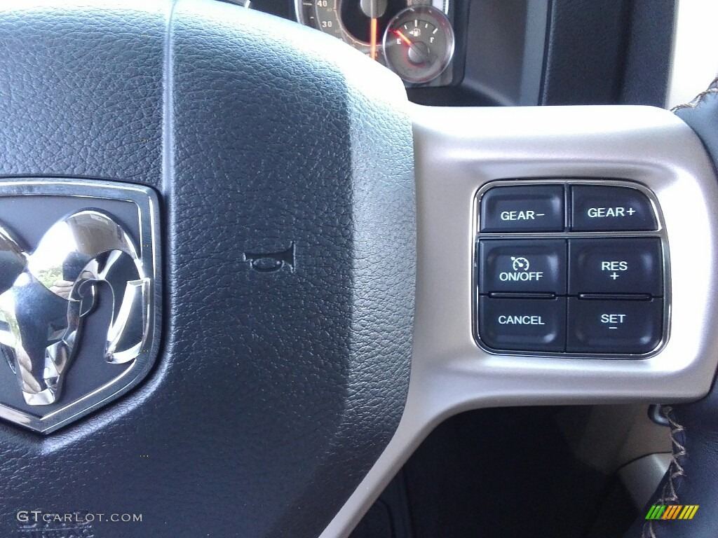 2017 1500 Laramie Longhorn Crew Cab 4x4 - Brilliant Black Crystal Pearl / Black/Cattle Tan photo #15