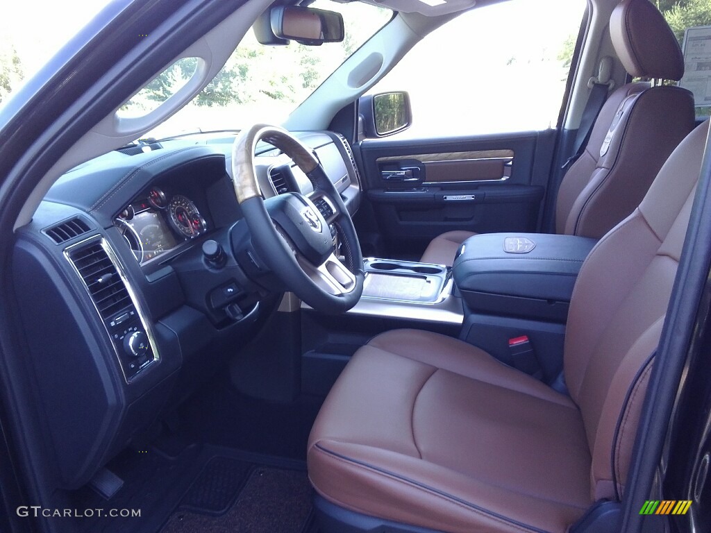 2017 1500 Laramie Longhorn Crew Cab 4x4 - Brilliant Black Crystal Pearl / Black/Cattle Tan photo #30