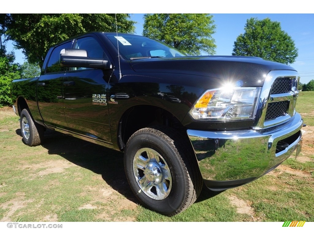 Brilliant Black Crystal Pearl 2017 Ram 2500 Tradesman Crew Cab 4x4 Exterior Photo #120704900