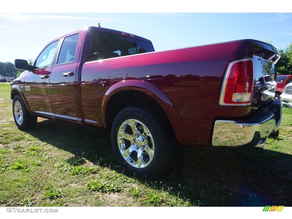 2017 1500 Laramie Quad Cab - Delmonico Red Pearl / Black photo #2