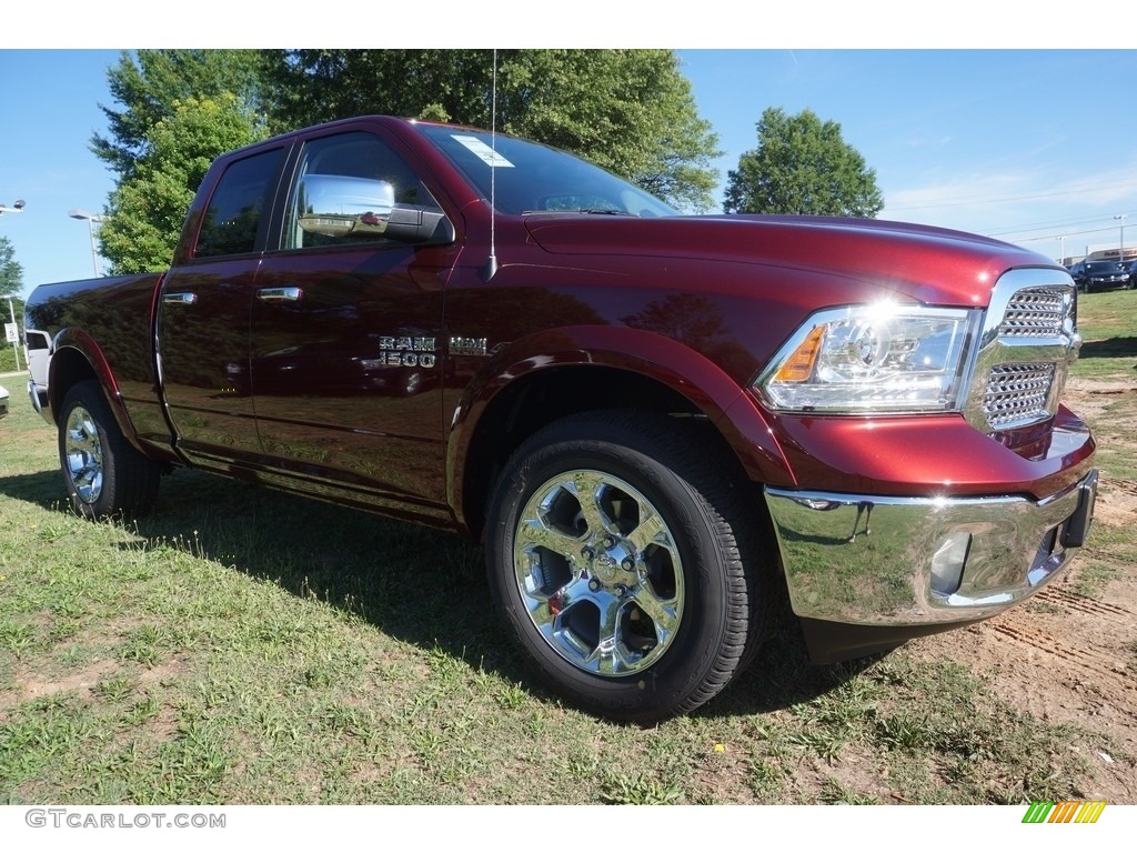 2017 1500 Laramie Quad Cab - Delmonico Red Pearl / Black photo #4