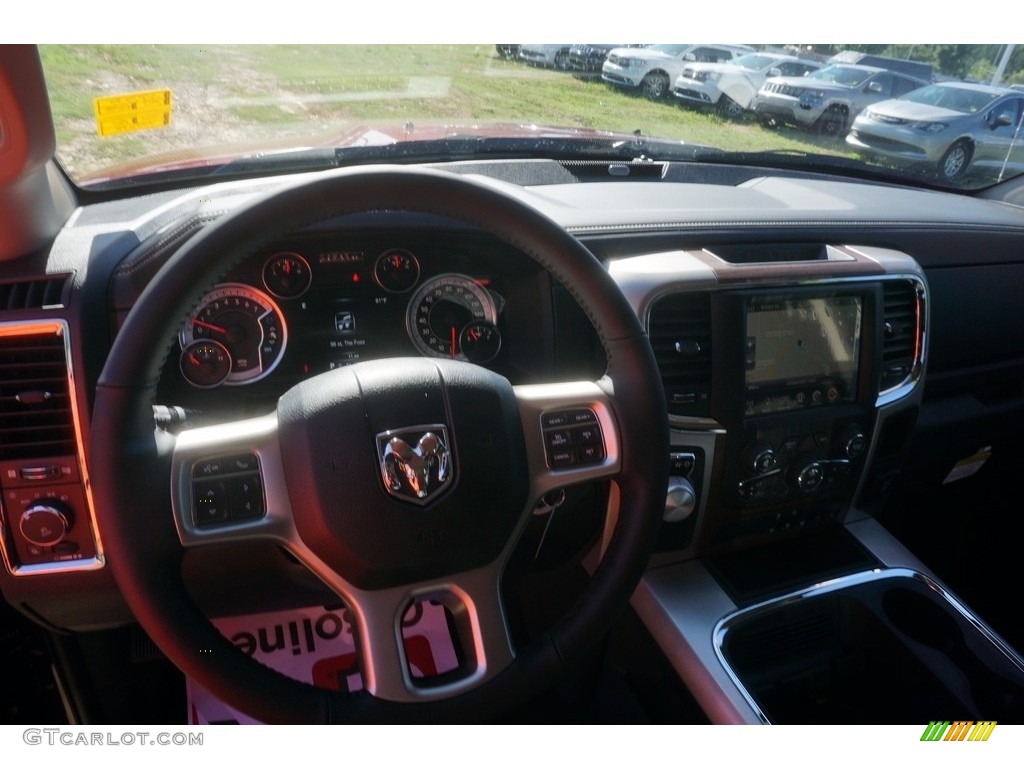 2017 1500 Laramie Quad Cab - Delmonico Red Pearl / Black photo #8