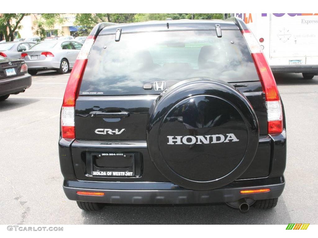 2006 CR-V SE 4WD - Nighthawk Black Pearl / Black photo #6