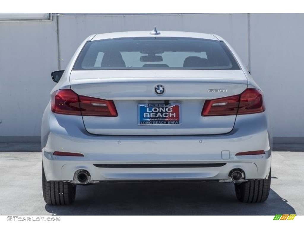 2017 5 Series 530i Sedan - Glacier Silver Metallic / Black photo #4