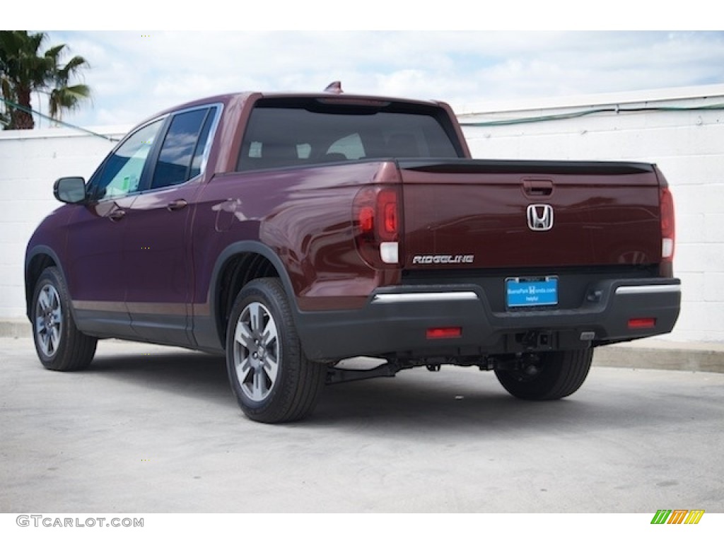 2017 Ridgeline RTL - Deep Scarlet Pearl / Beige photo #2