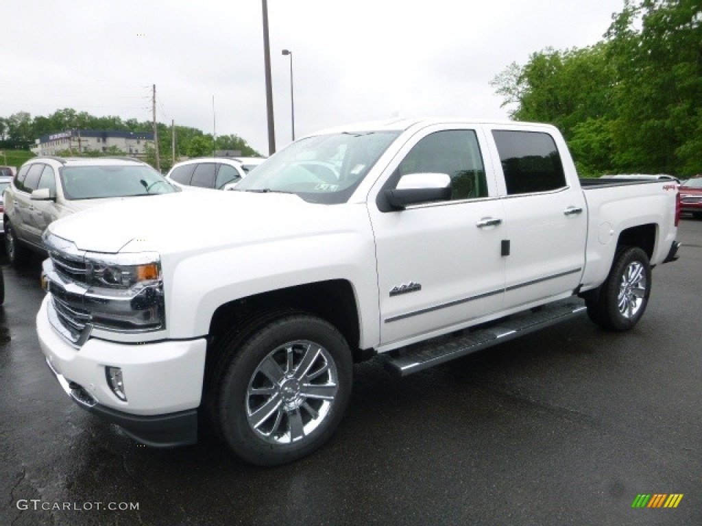 2017 Silverado 1500 High Country Crew Cab 4x4 - Iridescent Pearl Tricoat / High Country Saddle photo #1