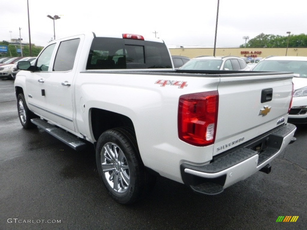 2017 Silverado 1500 High Country Crew Cab 4x4 - Iridescent Pearl Tricoat / High Country Saddle photo #3