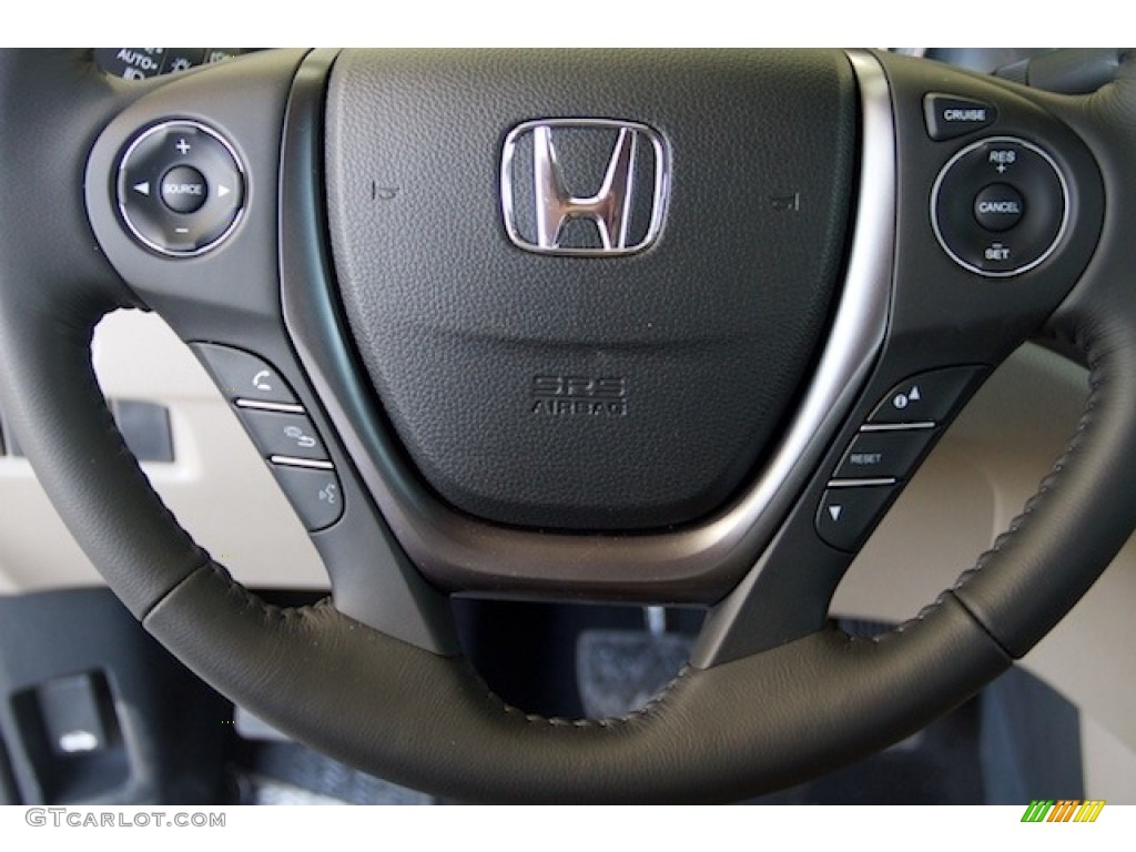 2017 Ridgeline RTL - Deep Scarlet Pearl / Beige photo #8