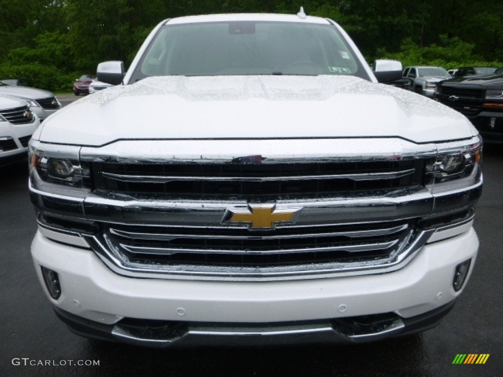 2017 Silverado 1500 High Country Crew Cab 4x4 - Iridescent Pearl Tricoat / High Country Saddle photo #7