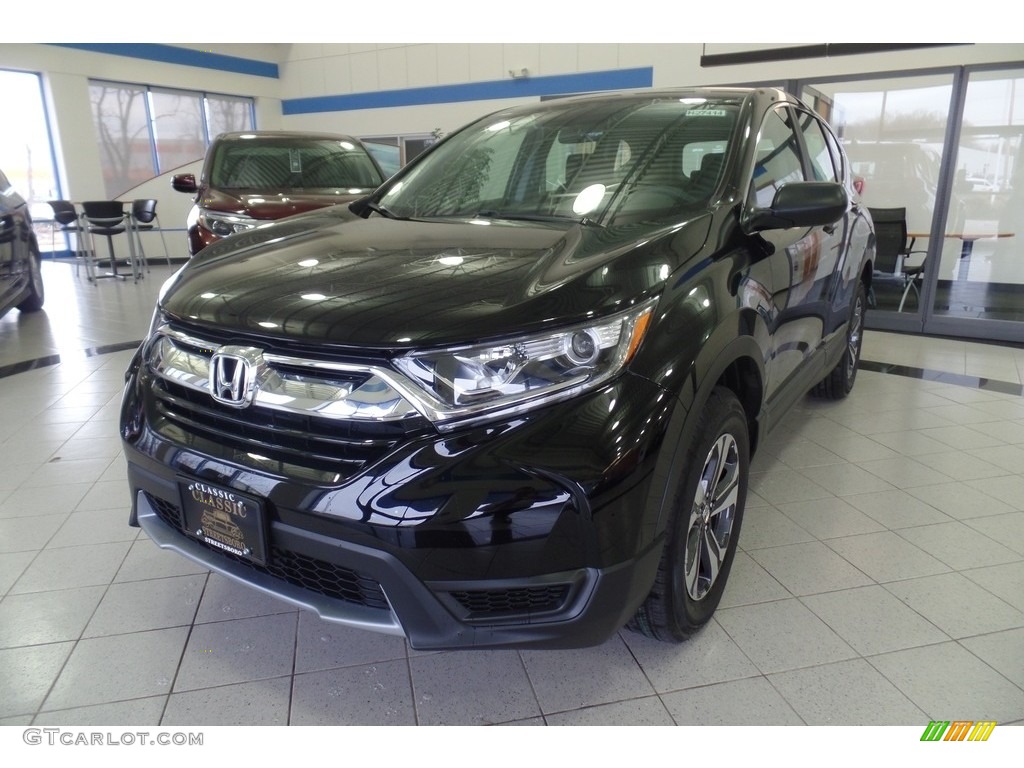 2017 CR-V LX AWD - Crystal Black Pearl / Black photo #1