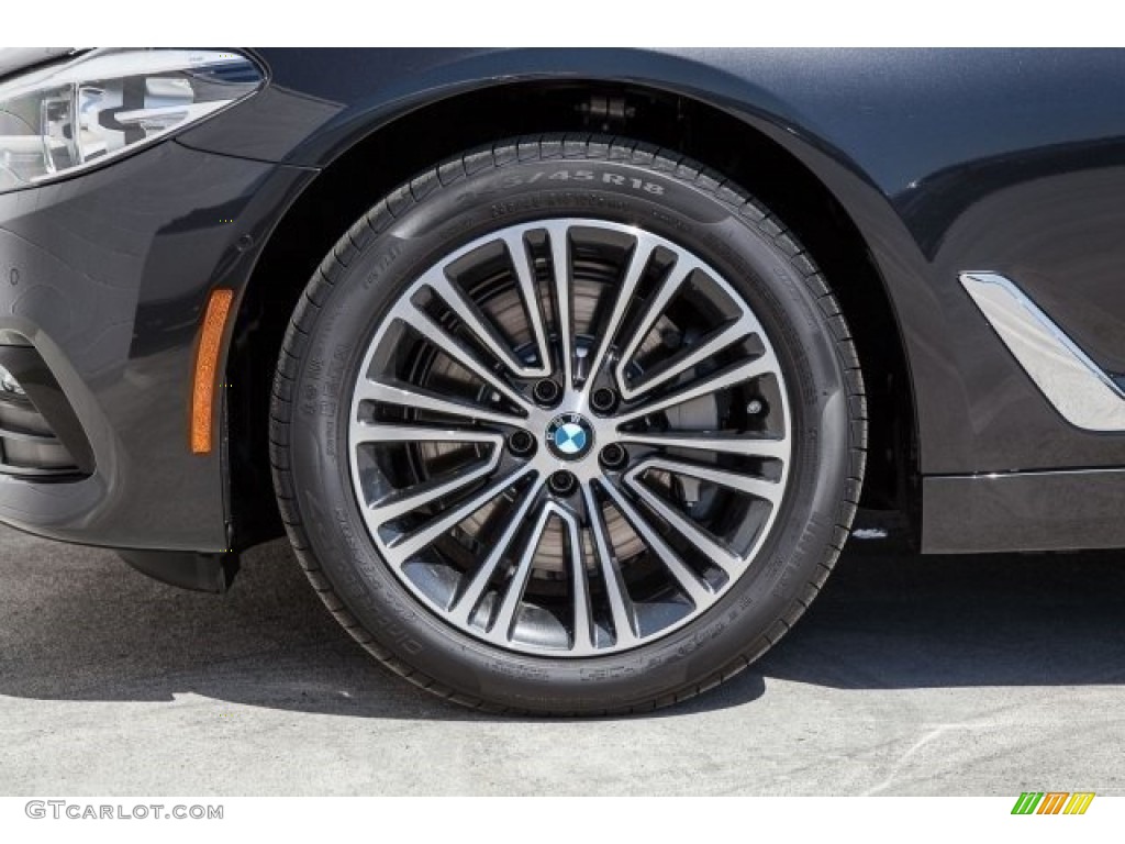 2017 5 Series 530i Sedan - Dark Graphite Metallic / Black photo #9