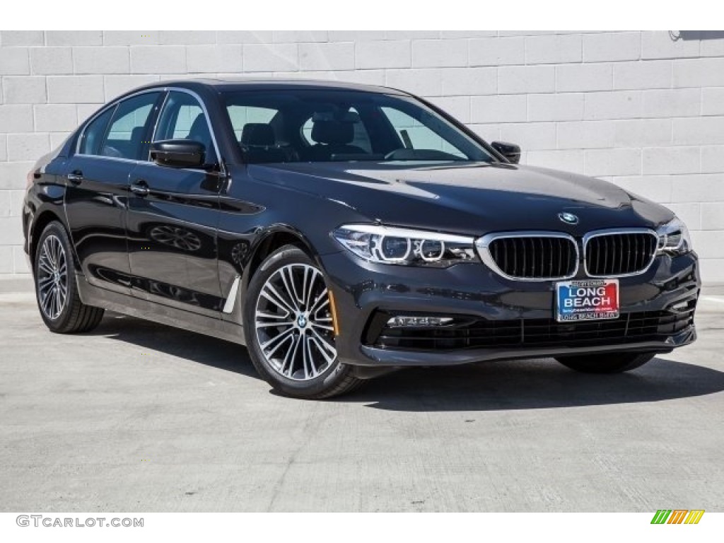 2017 5 Series 530i Sedan - Dark Graphite Metallic / Black photo #11