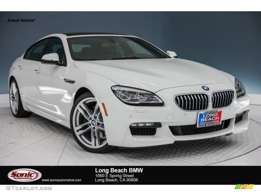 2017 6 Series 640i Gran Coupe - Alpine White / Black photo #1