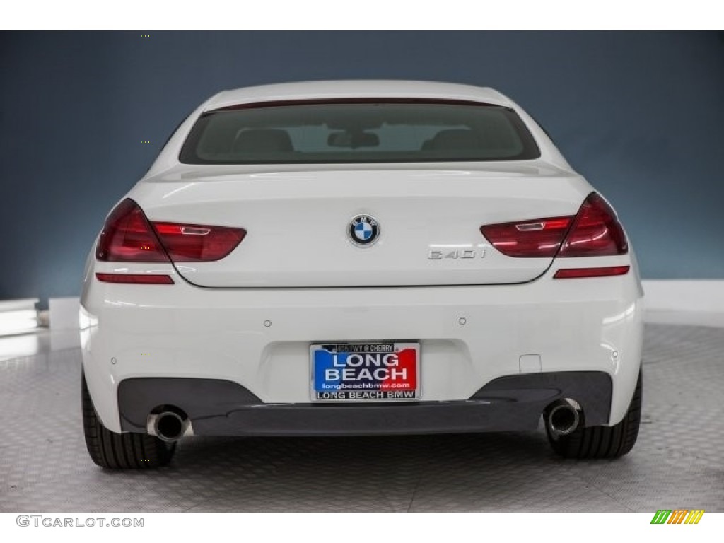 2017 6 Series 640i Gran Coupe - Alpine White / Black photo #4