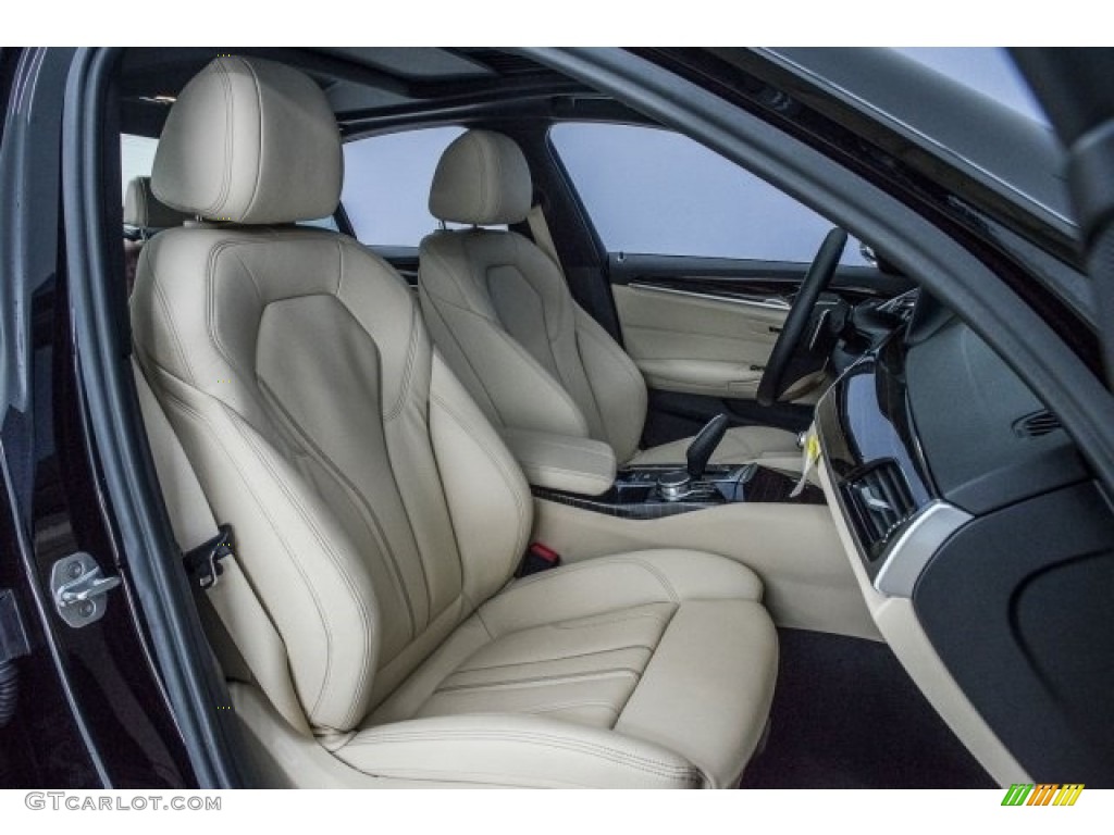 2017 5 Series 530i Sedan - Jet Black / Canberra Beige photo #2