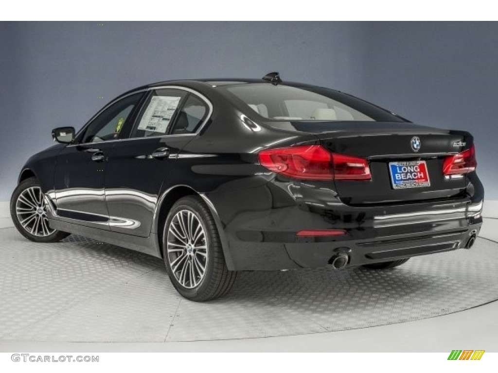 2017 5 Series 530i Sedan - Jet Black / Canberra Beige photo #3