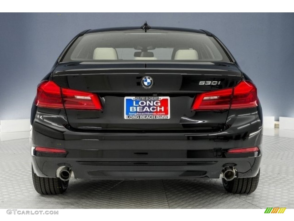 2017 5 Series 530i Sedan - Jet Black / Canberra Beige photo #4
