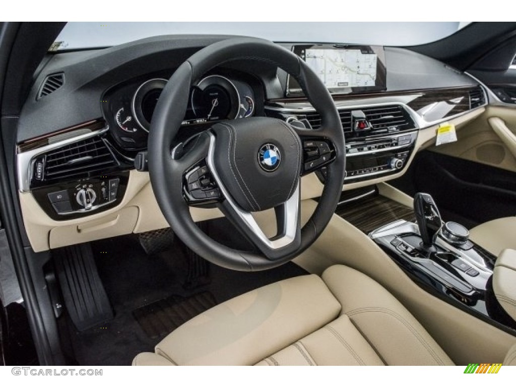 2017 5 Series 530i Sedan - Jet Black / Canberra Beige photo #6