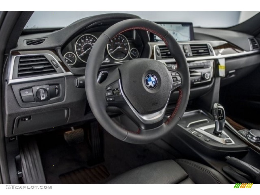 2017 3 Series 330e iPerfomance Sedan - Black Sapphire Metallic / Black photo #6